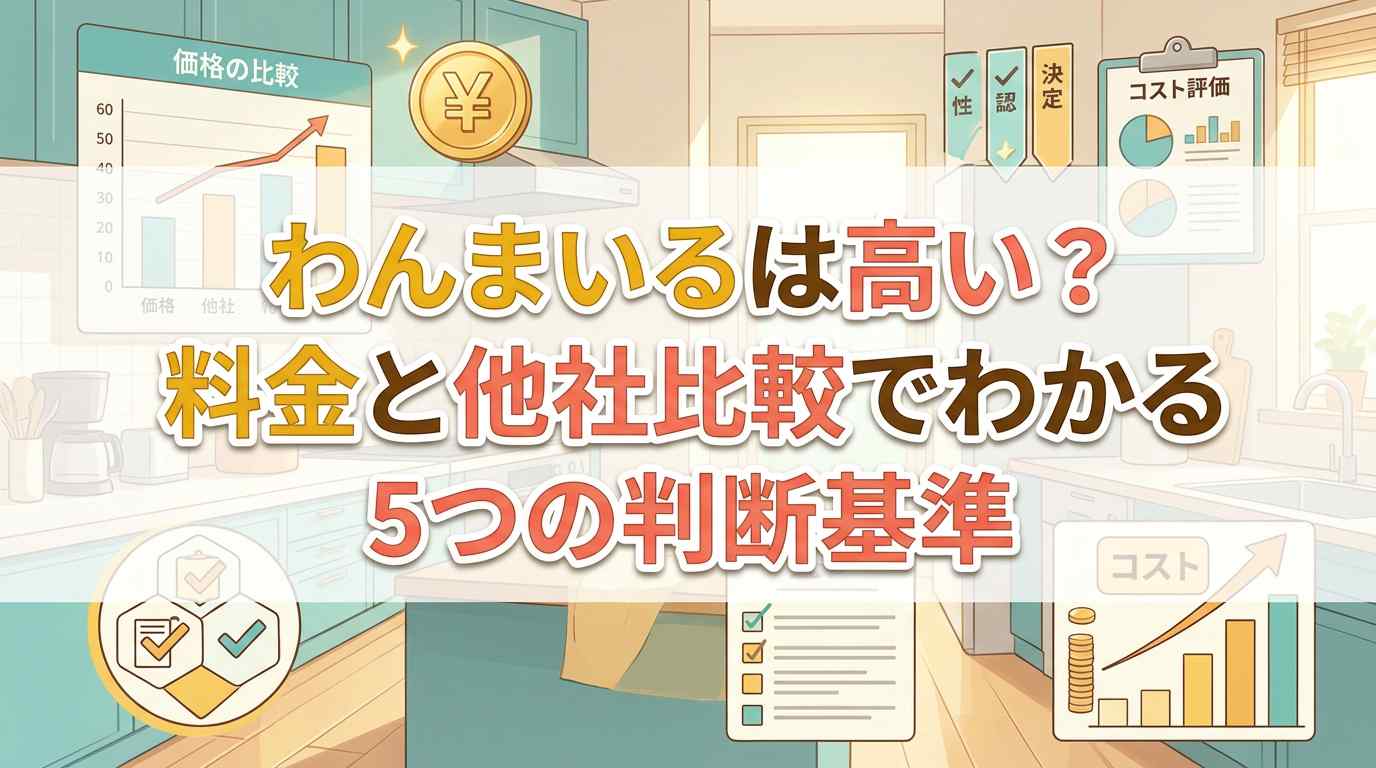 わんまいるは高い?料金と他社比較でわかる5つの判断基準