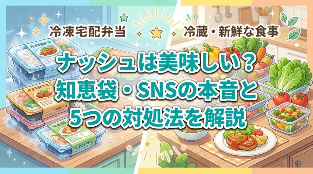 ナッシュは美味しい？まずい？知恵袋・SNSの本音と5つの対処法を解説