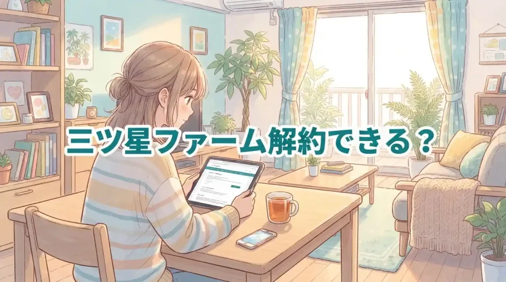 【重要】三ツ星ファームの解約できないは誤解？知恵袋の疑問に3ステップで回答！