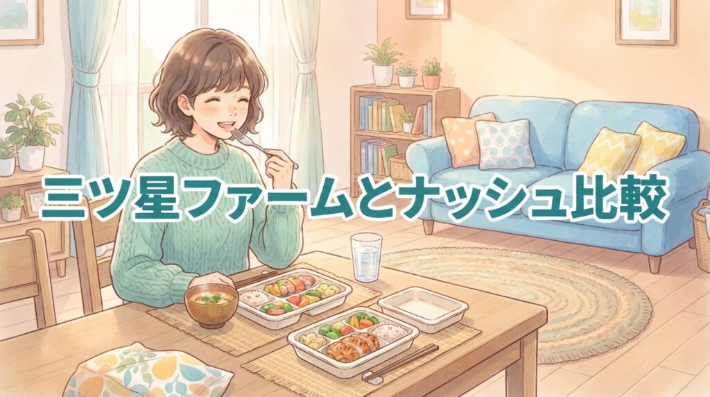 【保存版】三ツ星ファームとナッシュの違いを7項目で比較！どっちがおすすめか3分で決定